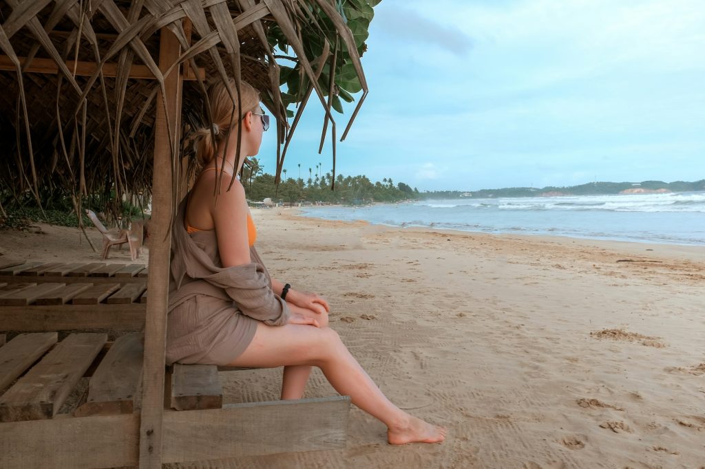 Wellness retreat in Ghana featuring serene landscapes, yoga sessions, and traditional healing practices.